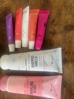 Smoke & Mirrors Hand Creams & Lip Plumper Beauty Bundle 7 Pc